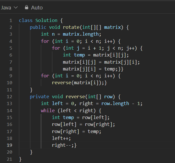 SaurabhSin99392's tweet image. Day 96 ⚡
Did some matrix gymnastics today 🤸♂️📸
Flipped, swapped, and spun the grid — 90° rotation magic done! 🌀✨
#100DaysOfCode #LeetCode