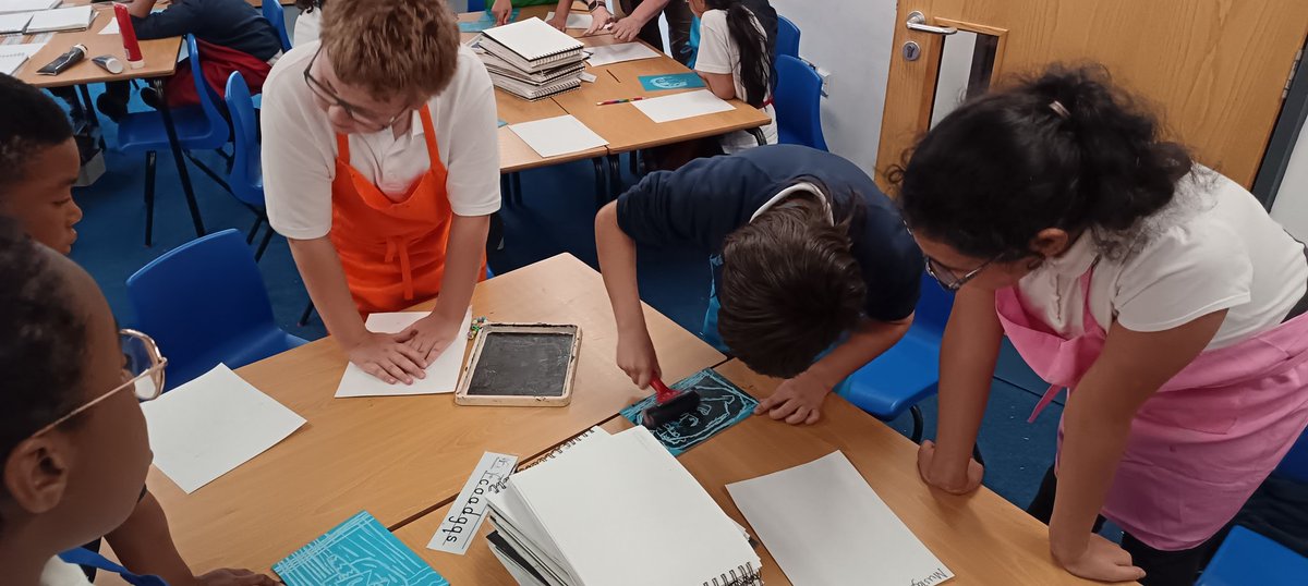 CroftAcademy's tweet image. Some fantastic lino printing produced by year 5 #linoprinting #year5art