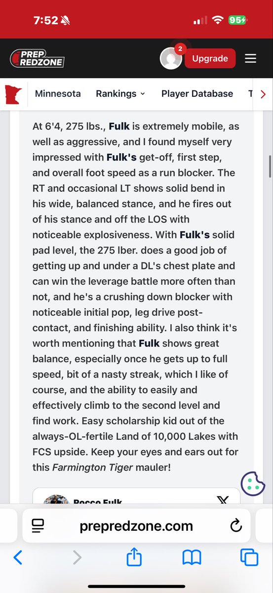 Thank you <a href="/PrepRedzoneMN/">Prep Redzone Minnesota</a> and <a href="/OJW_Scouting/">PrepRedzone Oliver</a> for this write up!