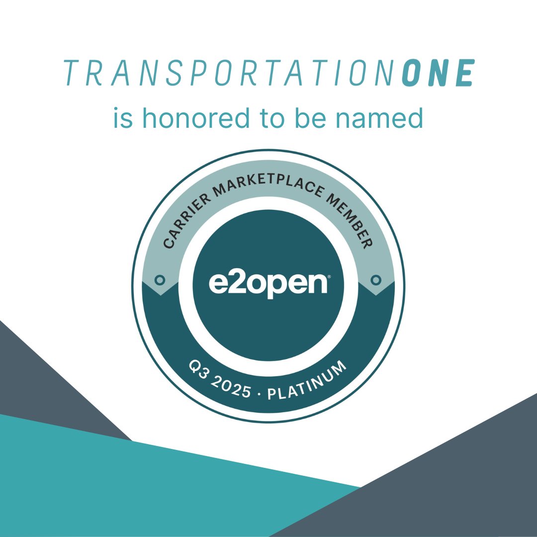 Transportation One has earned the great honor of being named an E2Open Market Platinum Provider.

This service award exemplifies our commitment to execution excellence for all clients we have the privilege to serve.