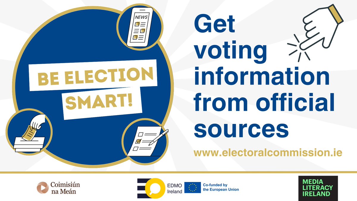 MedialitIreland's tweet photo. Disinformation around the electoral process often spreads before and after elections, aiming  to delegitimise elections through unfounded claims of voter fraud, foreign influences and unfair practices. 1/2 https://t.co/kB4jSKgSbc