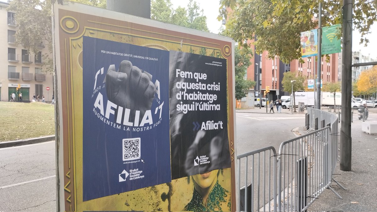 🔵 A la vigília de les Fires de Girona la ciutat s'ha despertat amb una idea clara: no es pot viure si no tens on viure.

Construïm un Sindicat fort capaç de plantar cara a la problemàtica de l'habitatge.

Augmentem la nostra força: afilia't!