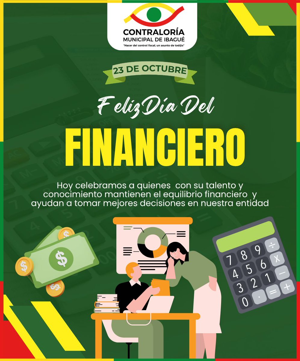 Feliz día a nuestros financieros 🙋🏻‍♂️🙋🏾‍♀️💵

Hoy conmemoramos el día del financiero celebrando su talento para mantener el equilibrio en las finanzas y su ayuda a tomar mejores decisiones 🫱🏻‍🫲🏼💪🏻👁🔎
