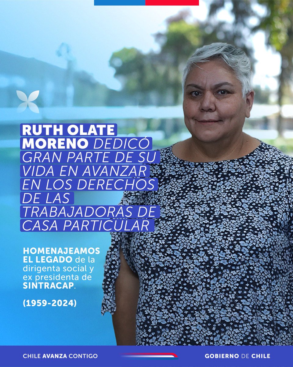 Las trabajadoras de casa particular son esenciales para que todo lo demás funcione 🙌🏼 Ruth, ex presidenta de SINTRACAP, consiguió avanzar en derechos labores para su gremio, consiguiendo entre otras cosas, que las trabajadoras puertas adentro tuvieran más días de descanso✨