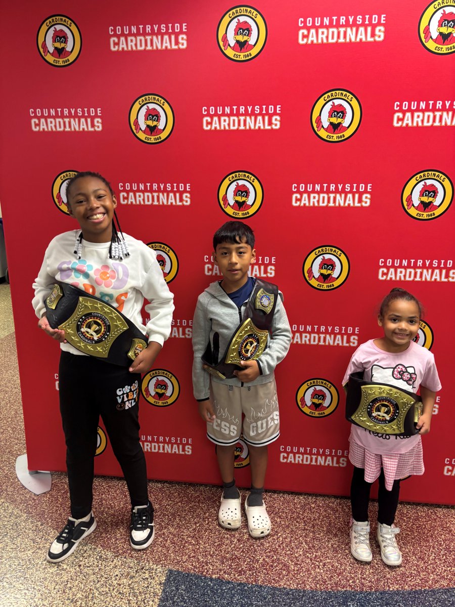 CS_Cardinal's tweet image. It&apos;s three CHAMP Thursday at Countryside!