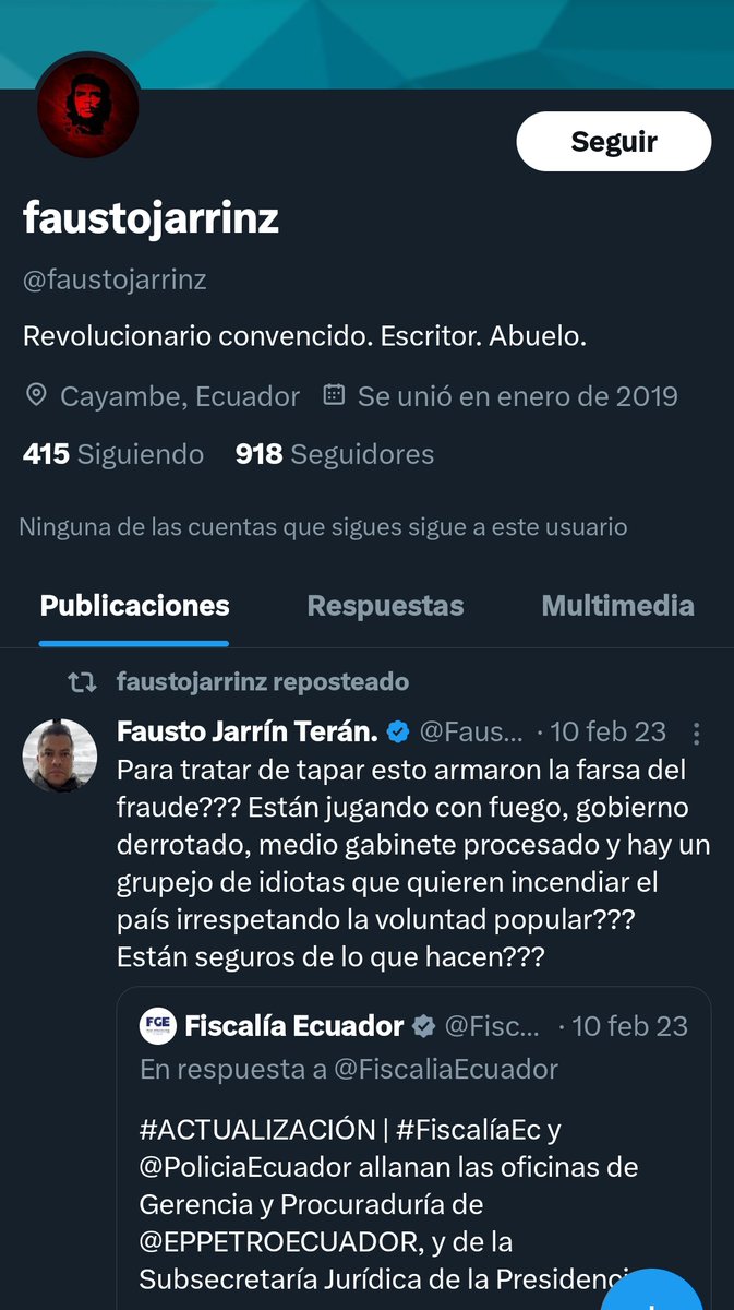 Si claro, ¡claro! que Fausto Jarrín es recontra noboísta de cepa y de nacimiento. 🤡😉
