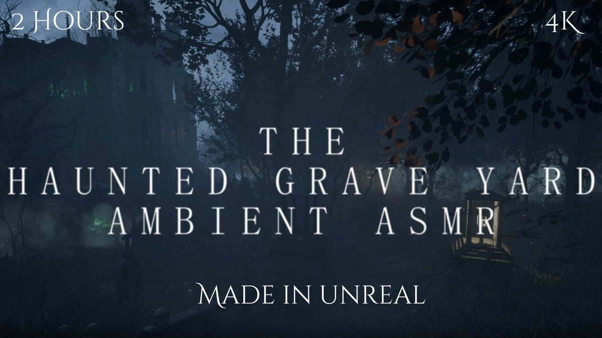 ArtStrongArts's tweet image. Brand New #Ambient #ASMR The Haunted GraveYard is now live for your enjoyment. youtube.com/@ArtStrongArts #ASMR #HauntedGraveyard #HorrorAmbience #HalloweenASMR #ImmersiveSoundscape #SpookySounds #ForPets #ForHumans #ChillASMR #GraveyardAmbience #unrealengine #indiedev #indiegame
