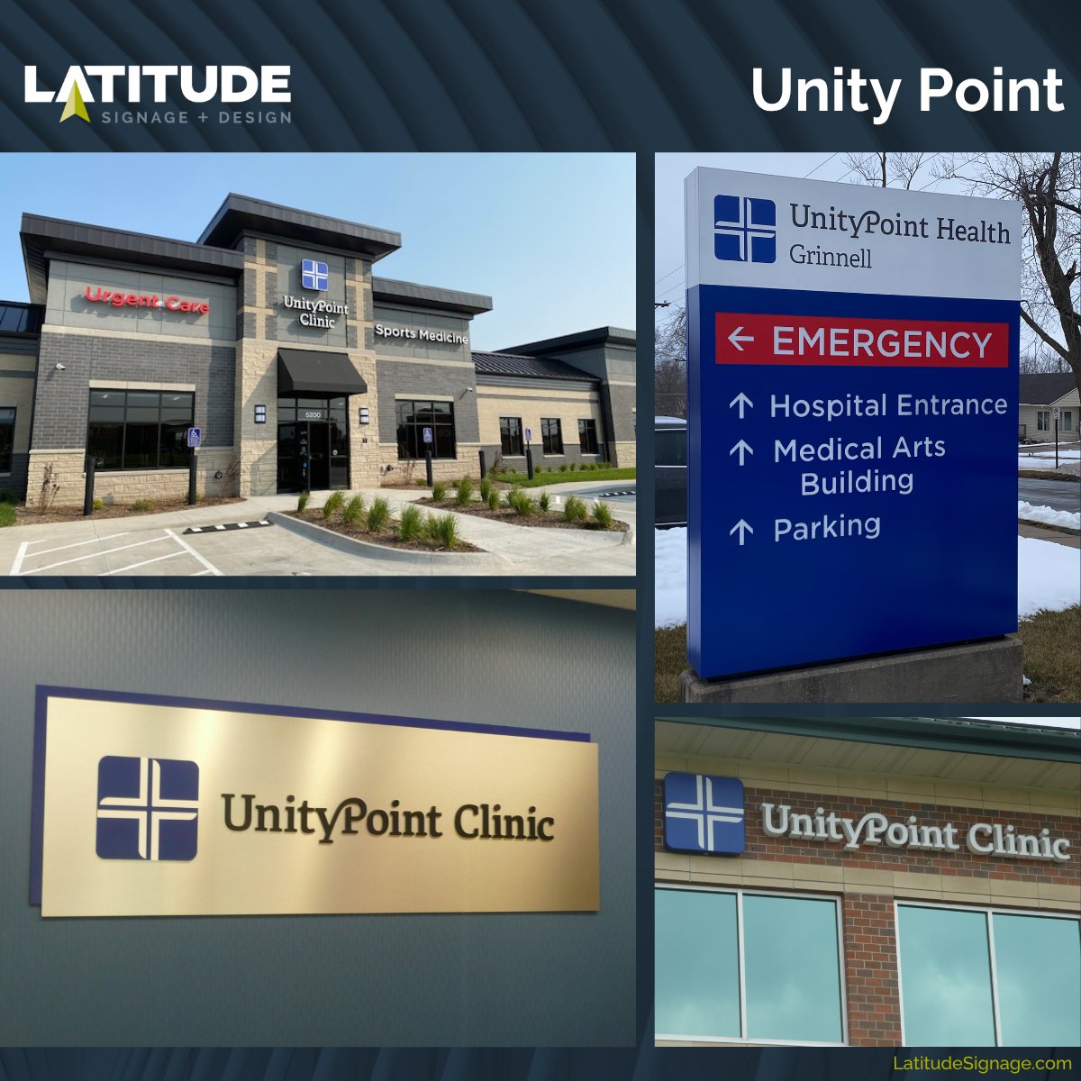 Stop by booth 28 at the @nebhospitals Annual Convention today and say hi! Signage provides both wayfinding and placemaking in healthcare settings. Find inspiration here: latitudesignage.com/case-studies/c…
#healthcare #signage #signdesign #architecturalsignage #ADAsigns #signexperts