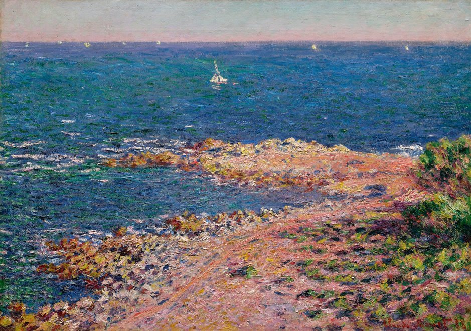 The Mediterranean in Mistral winds - 1888 #artbots #monet
