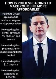 Pierre Poilievre has mastered the Art of Lying. 
Poilievre can look straight into your eyes and lie his ass off and not blink once. He also mastered the Art of denying.
Lie. Then Deny the lie.
Start all over again with another lie. Repeat.
C'mon conservatives. 
Do Better.