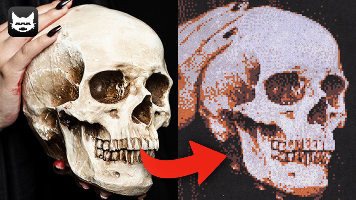 studio__aaa's tweet image. if you recently learned about a brand new &quot;dither effect&quot; invented this year, here are some tutorials I made in 2025 all about dithering!