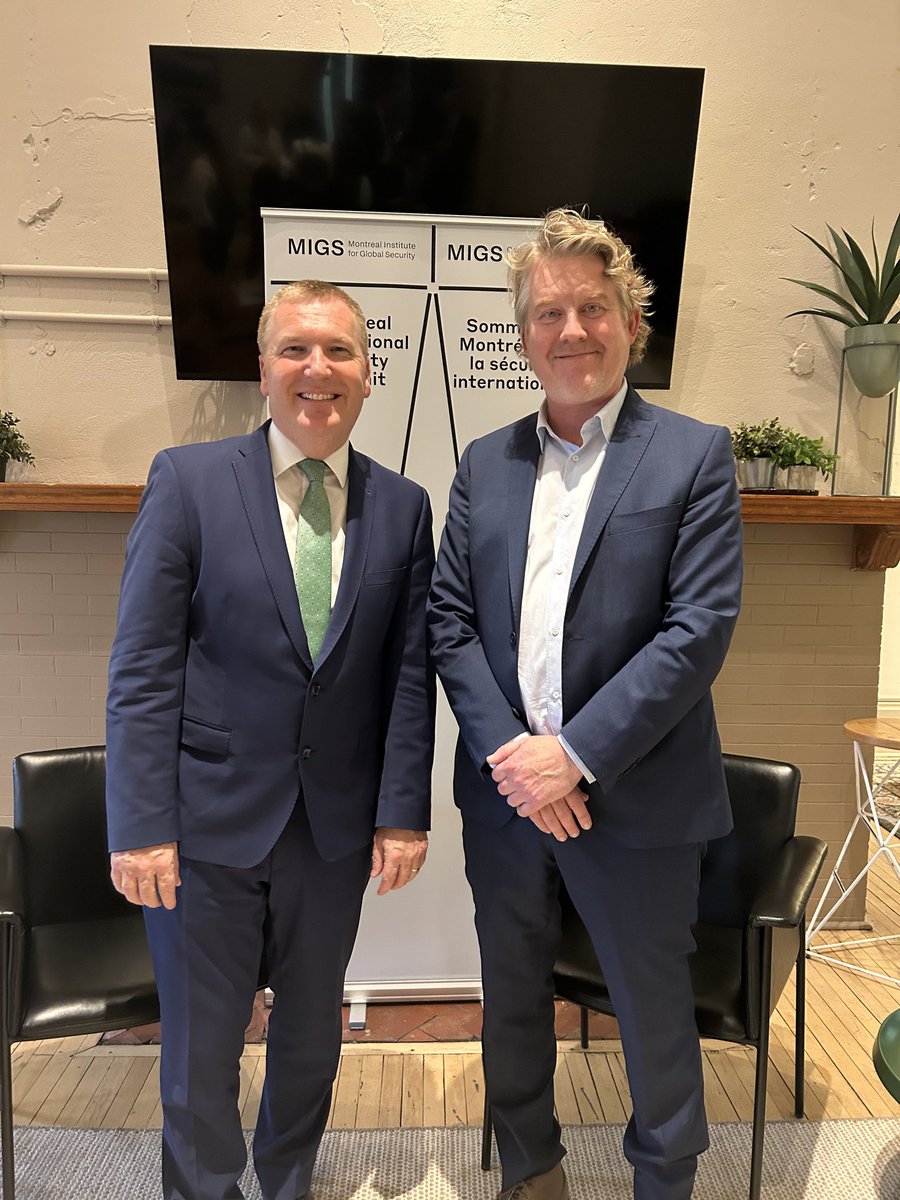 Where public trust has eroded - we must rebuild it. 

Where apathy has taken hold - we must go out and make the case for it. 

I was pleased to meet with the <a href="/MIGSinstitute/">Montreal Institute for Global Security (MIGS)</a> to discuss the urgent need to protect and strengthen our democracies - for generations to come.