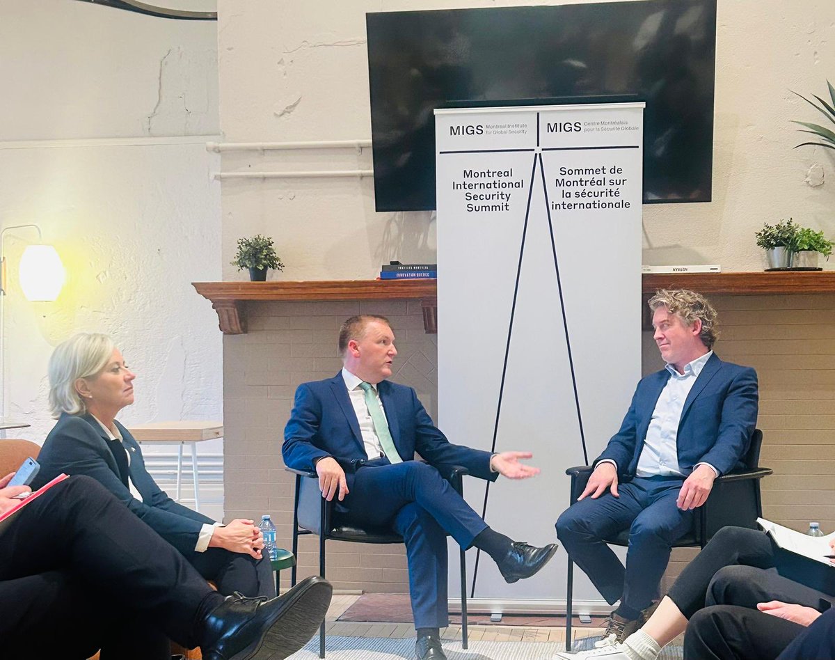 Yesterday <a href="/MIGSinstitute/">Montreal Institute for Global Security (MIGS)</a>’s ED <a href="/kylecmatthews/">Kyle Matthews</a> moderated a discussion with EU Commissioner <a href="/EUCssrMcGrath/">Michael McGrath</a> on how Canada and the EU can collaborate on countering foreign interference. Thank you <a href="/EUinCanada/">European Union in Canada</a> and <a href="/EUAmbCanada/">Geneviève Tuts</a> for the dialogue.