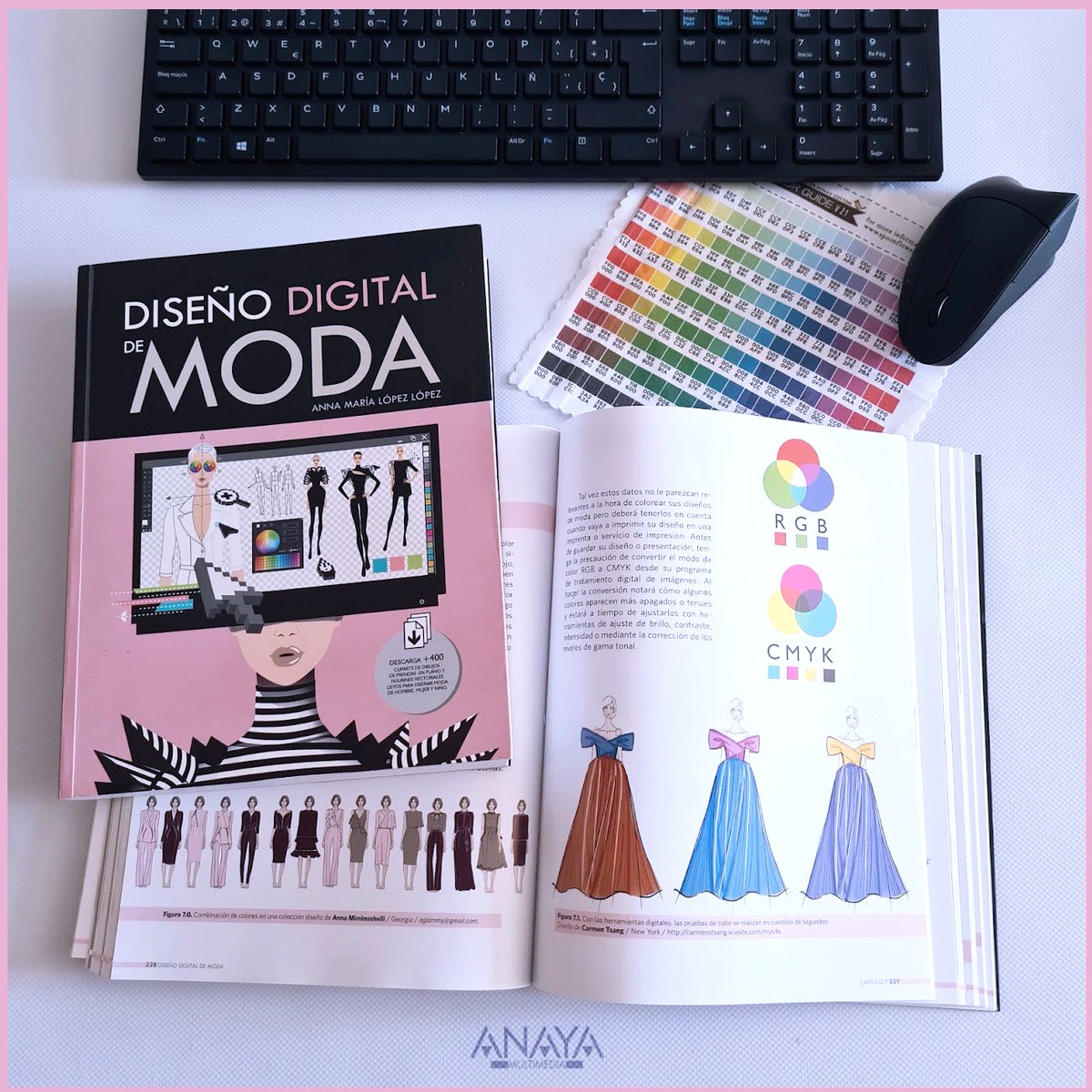 DisenoModaDig's tweet image. 🟡🔵🟢🔴 El color es el lenguaje invisible de la moda: comunica emociones, estilos y tendencias.
En el libro -Diseño Digital de Moda- disenodemoda.com  descubrirás cómo aplicarlo con precisión en tu software de diseño y en tus propios diseños de moda  #diseñomoda #libros