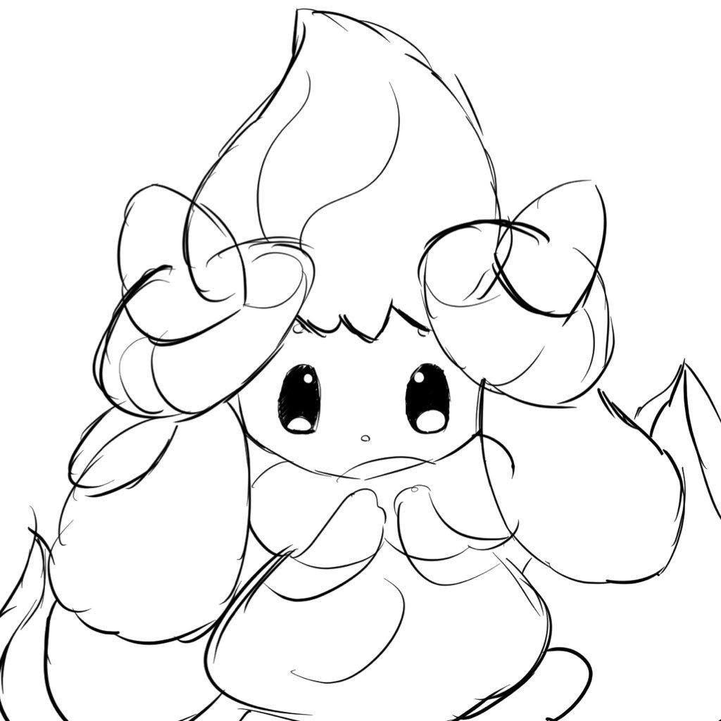 マホイップ初描き