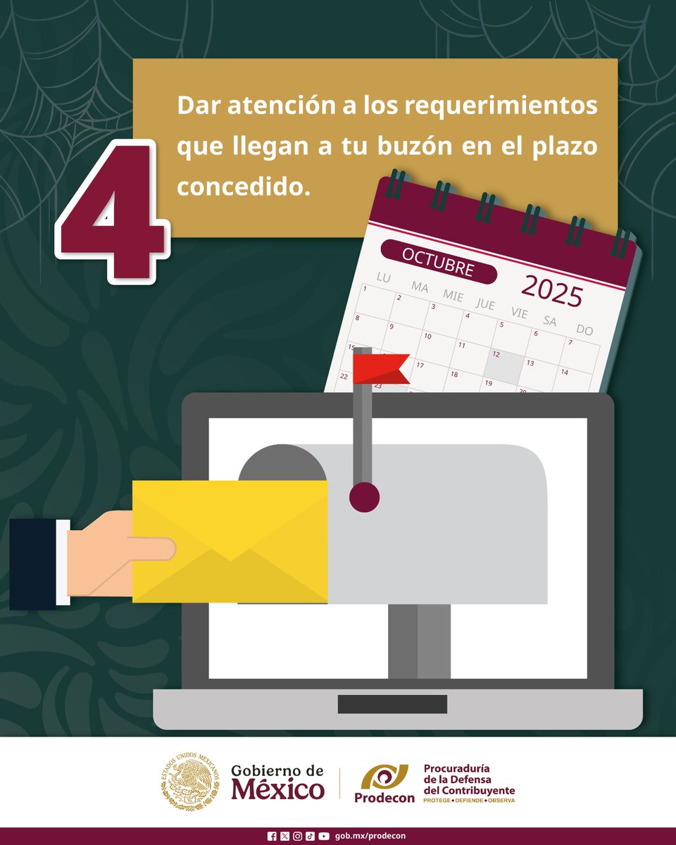 ¿Aún no habilitas tu Buzón Tributario? ¡No lo dejes pasar! Aquí en <a href="/ProdeconMexico/">PRODECON México</a> Jalisco te asesoramos.

Tienes hasta el 31 de diciembre de 2025 para activarlo.

A partir de 2026, no hacerlo podría generarte multas. 

- Evita sanciones, mantente al día con el SAT. 

- Recibe