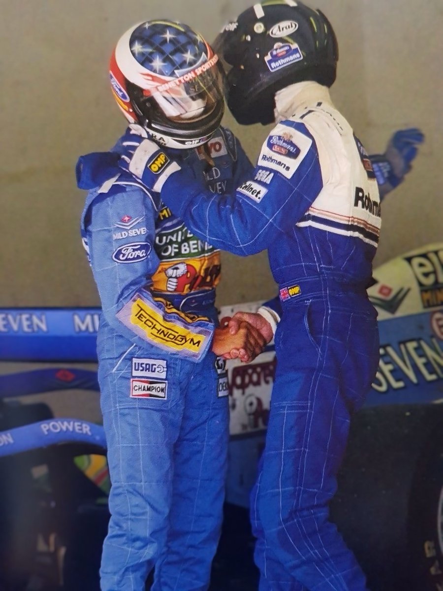 _MSchumacher's tweet image. Great rivals in a wonderful decade of Formula 1

@HillF1 
#KeepFightingMichael