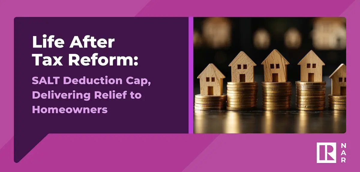 NAR_Advocacy's tweet image. The increase in the SALT deduction means that many more current and prospective homeowners will be able to receive federal tax benefits for owning and purchasing a home. nar.realtor/magazine/real-…