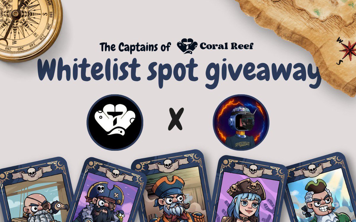 Cleverman/Shadow Alex ใ๐ฆใ๐ฆญ/acc (@cleverman_alex) on Twitter photo GIVEAWAY ALERT ๐
I am giving away 13 WLs for the upcoming Captains Mint from <a href="/Suicoralreef/">Coral Reef | Sui on Talentum</a>
How to Enter:
1. Follow these accounts: me, <a href="/SuiEurope/">Sui Europe</a>, <a href="/Suicoralreef/">Coral Reef | Sui on Talentum</a>
2. Like & Retweet this post.
3. Write your Sui wallet
Winner Announcement:
The winner will be announced in 24 GIVEAWAY ALERT ๐
I am giving away 13 WLs for the upcoming Captains Mint from <a href="/Suicoralreef/">Coral Reef | Sui on Talentum</a>
How to Enter:
1. Follow these accounts: me, <a href="/SuiEurope/">Sui Europe</a>, <a href="/Suicoralreef/">Coral Reef | Sui on Talentum</a>
2. Like & Retweet this post.
3. Write your Sui wallet
Winner Announcement:
The winner will be announced in 24