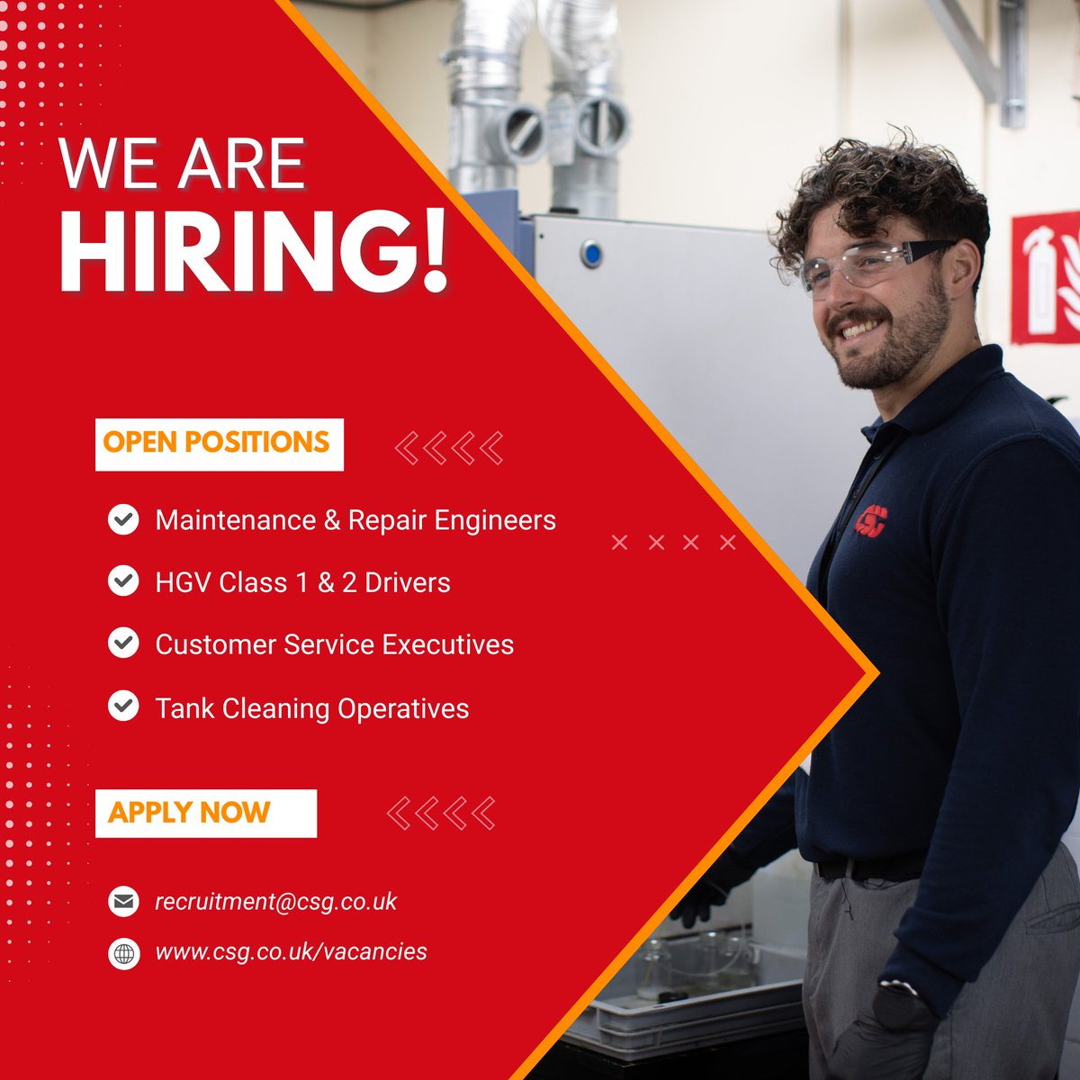 CSGWASTE's tweet image. Looking for a new challenge? 💪

Join our growing team and be part of a company that values innovation, teamwork and making a real difference every day.

👉 Check out our current opportunities via the link in the comments.

#NowHiring #JoinOurTeam #Careers