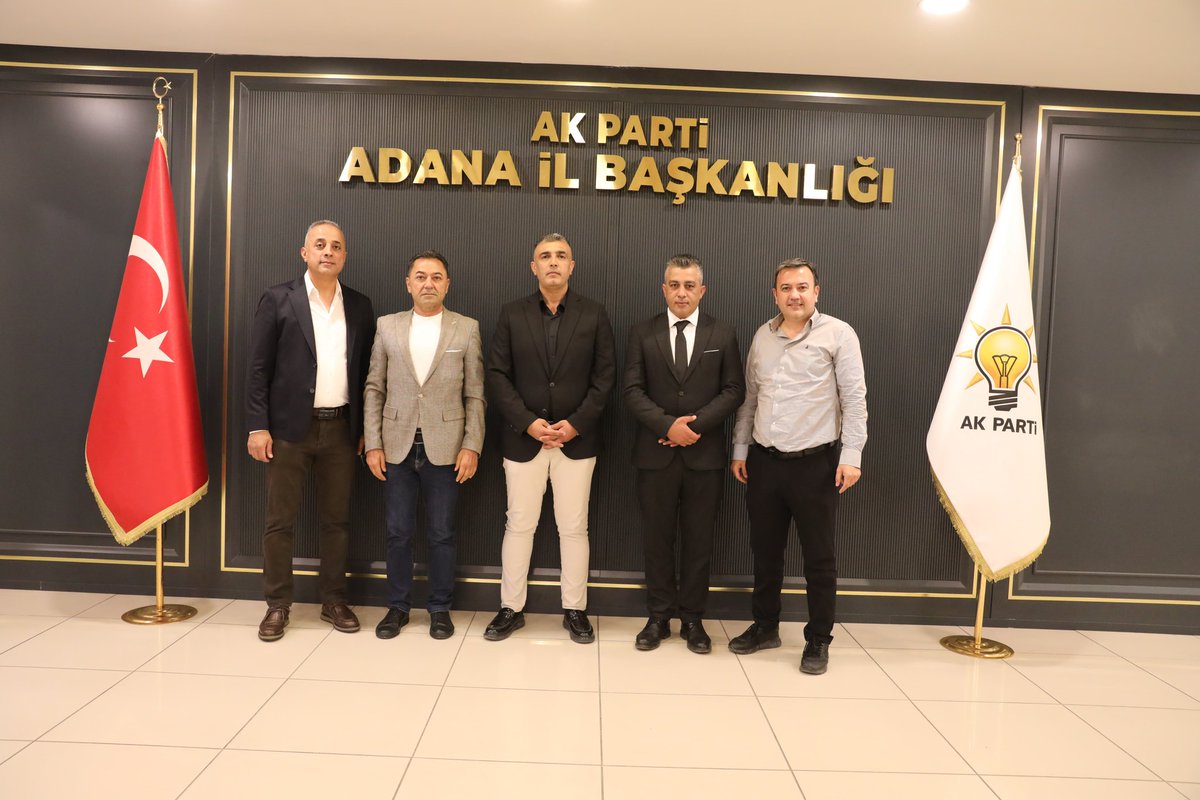 Ak Parti Adana Sivil Toplum birimimize Adana Bakkallar Bayiler E.S. Odası Başkan Adayı Sn Ramazan Demir ziyaretimize geldi. İstişarelerde bulunduk. Nazik ziyaretleri için teşekkür ederiz.
<a href="/RTErdogan/">Recep Tayyip Erdoğan</a> 
<a href="/Tamer_Dagli/">Tamer Dağlı 🇹🇷</a> 
<a href="/akpartiadanail/">AK Parti Adana</a> 
<a href="/belginuygur10/">Belgin Uygur 🇹🇷</a>