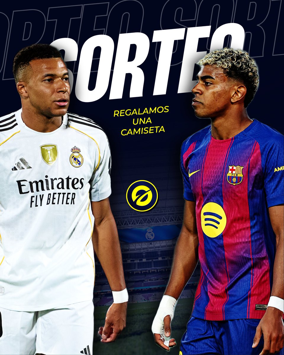 🎁 ¡SORTEO ESPECIAL EL CLÁSICO! 🎁

Si en #ElClásico hay +2,5 goles, regalamos una camiseta a elegir. Para participar:

1⃣ Síguenos
2⃣ Sigue a <a href="/kickverse_es/">kickverse.es</a>
3️⃣ Comenta el resultado del partido

🍀 ¡Mucha suerte a todos!