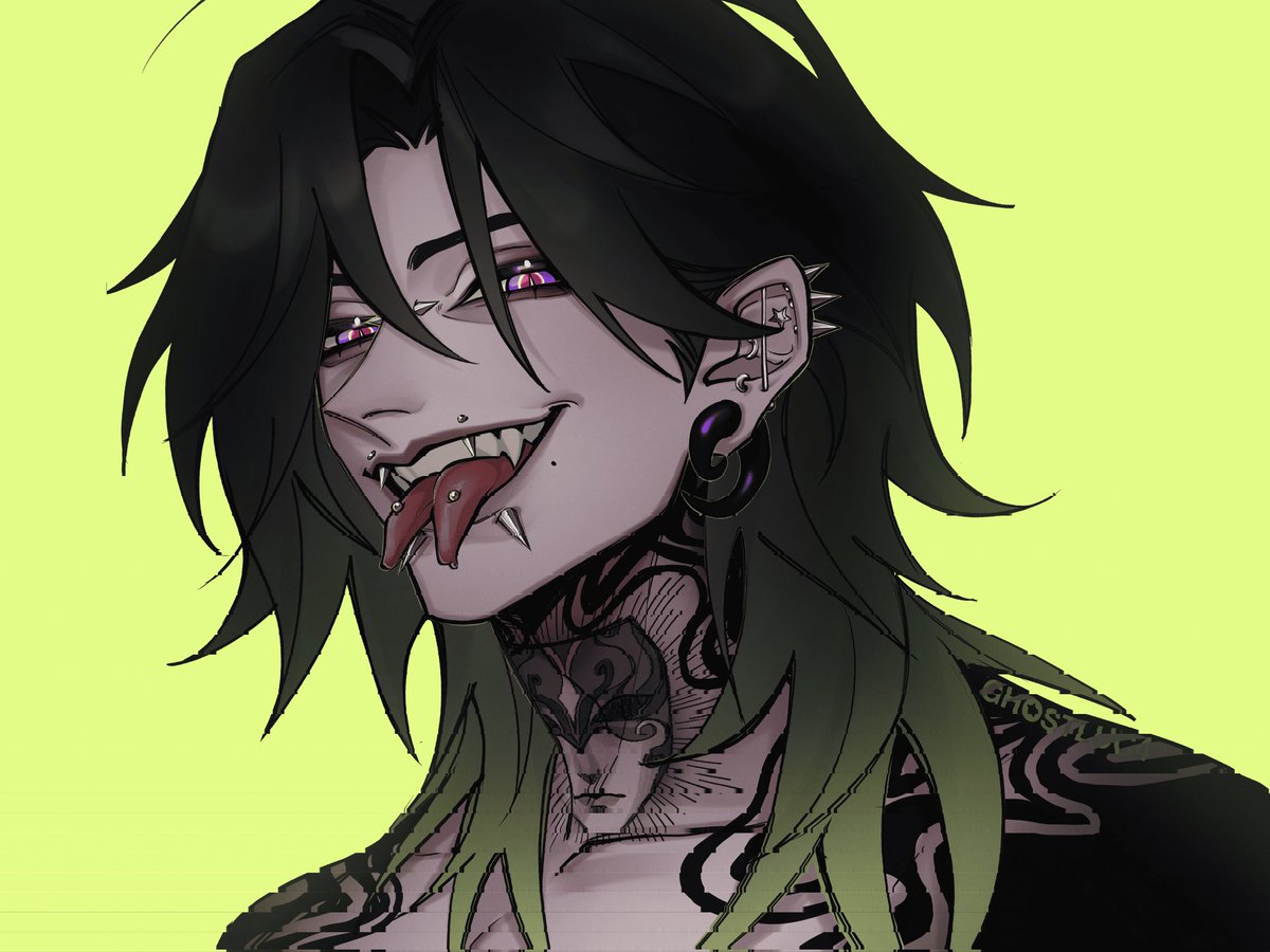 [ #GinjoCanvas ] 

this was my first time drawing him, haku's idea was too powerful aAAAA (stubblejoka ver in replies btw :3c)