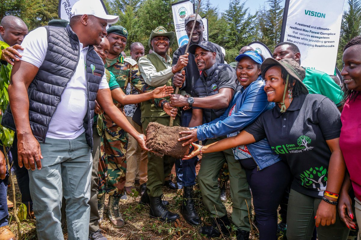 As Patron of the Mau Forest Complex Integrated Conservation and Livelihood Improvement Programme, I take great pride in leading efforts to restore this vital ecosystem. 

Today at the Gacharage Forest Block in Sirikwa Ward, Kuresoi North, Nakuru County, I was honoured and
