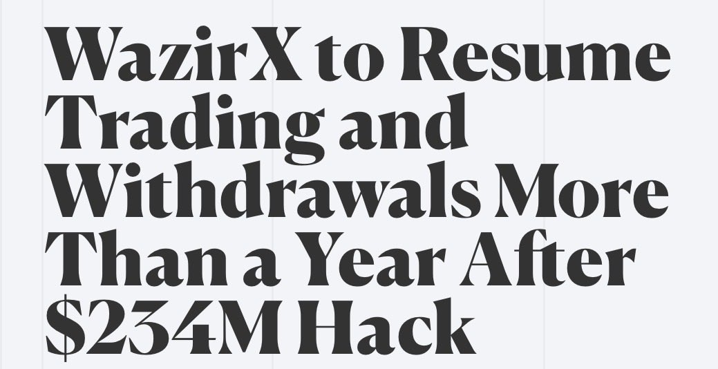 IshitaaPandey's tweet image. When ₹2,500 crore vanished from WazirX, users lost control overnight.
Now they’re finally getting their funds back (hopefully)

Reminder: Don’t depend on anyone for your money. Use Okto, MetaMask, Trust Wallet for full control.

Okto is easy, supports trading, and feels familiar…