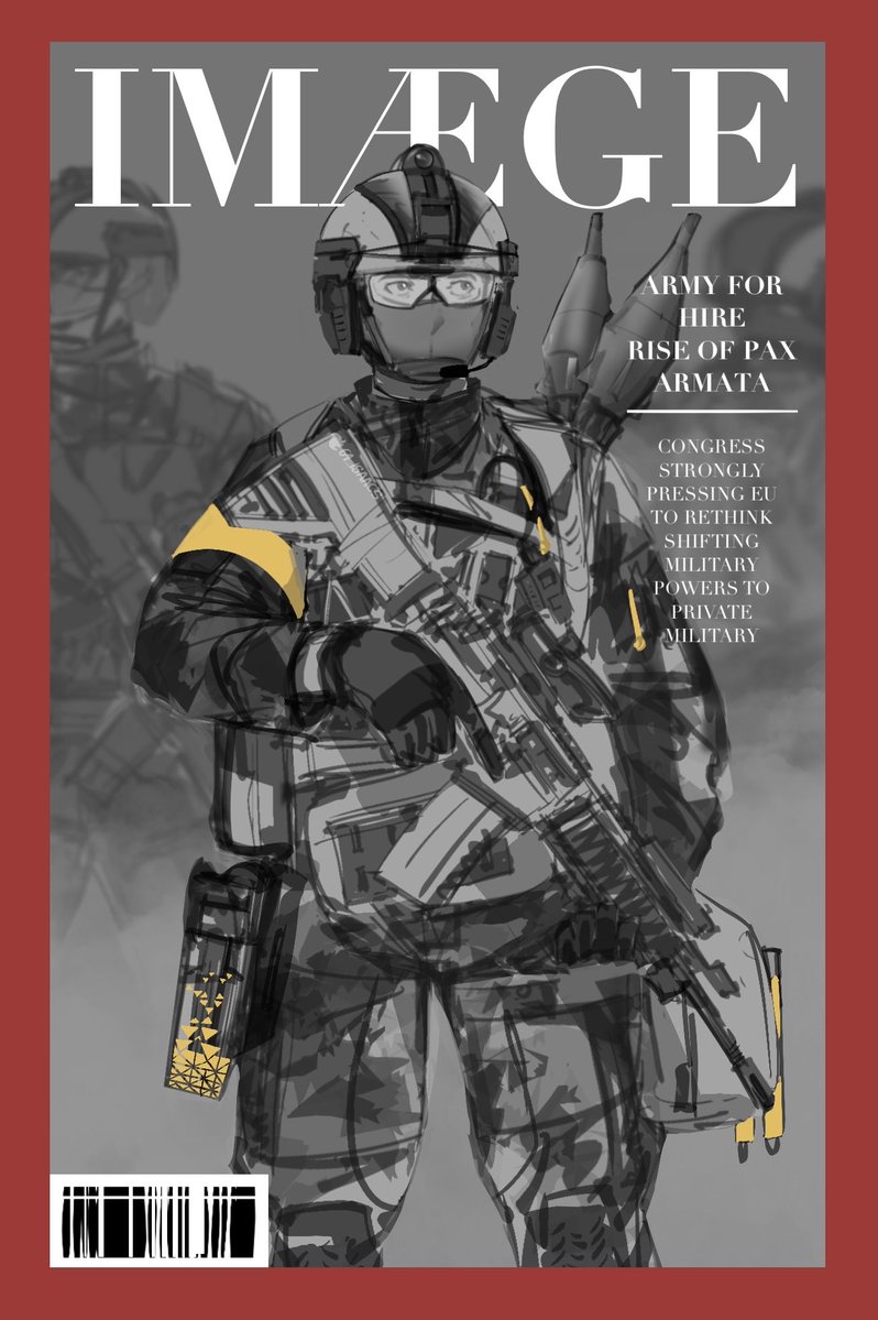 Fake magazine coverage of Pax Armatas takeover prior to the events of #BF6 

Feels good to draw for abit after a intense work contract. Cant wait to buy bf6 and jurassic world evo3