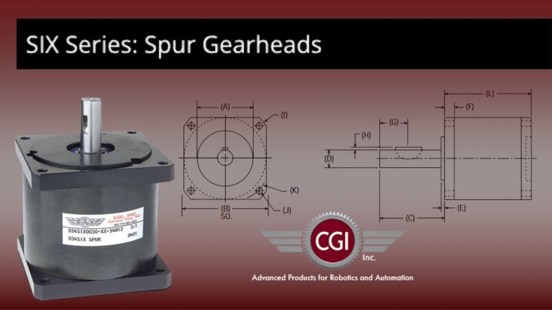 Our SIX Series: #SpurGearheads feature a design with one-piece gear cluster, quick installation, high reliability and strength, and a high shaft loading capacity.

Request a quote: cgimotion.com/product-line/s…
#Gears #Gearhead