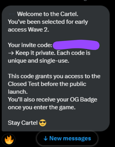 Got Early Access to <a href="/PlayBNBCartel/">BNB Cartel</a> in wave 2! 

Looking forward to trying this out and seeing what mechanics they announce pre-launch.

If you haven't already check out my video on the game:

youtu.be/X9QIXPIj5V4