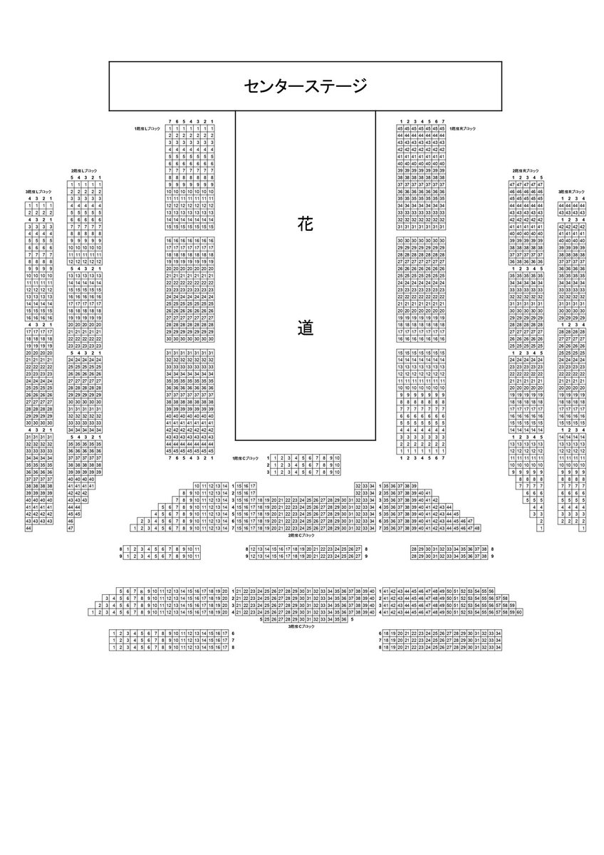 fWk8tnQJm278658's tweet photo. 鉄ミュライブ座席予想図Ver.2が完成致しました。

1階席通路予想を追記しております

⚠️1階席Rブロックに関して2･3階席準拠の番号順としています
Lブロックと同じくメインステージ近くから1、2、3番と続く可能性があります

リプツリーへ続く https://t.co/3solVf6Ht5