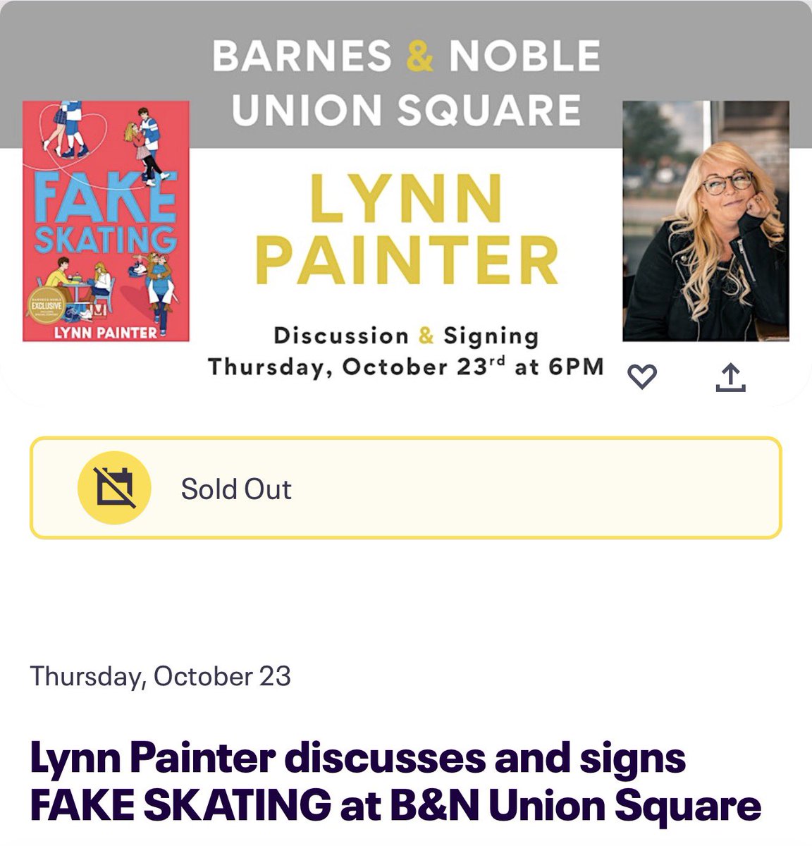 Lynn Painter (Taylor's version) tweet media