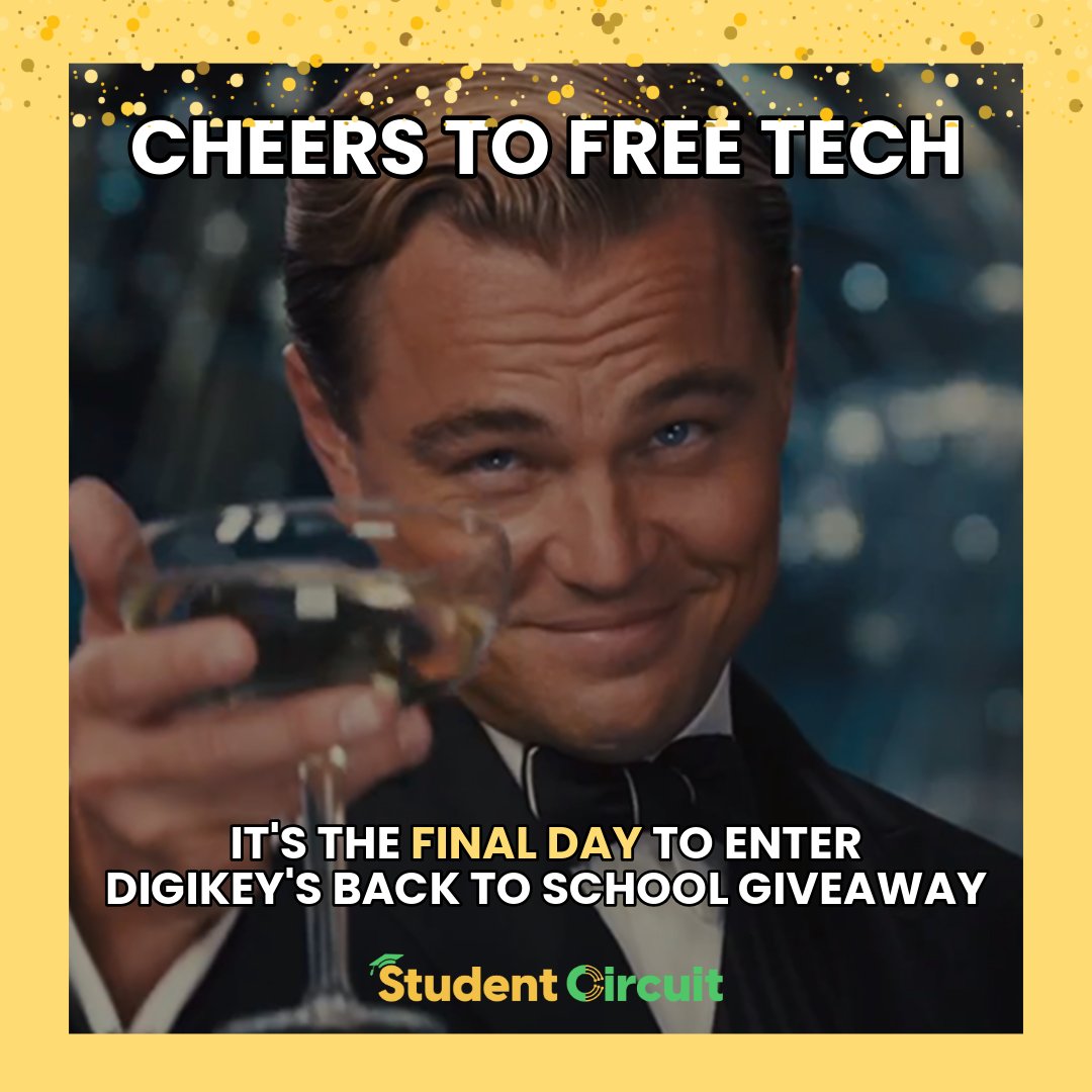 circuit_student's tweet image. 📢 Don’t miss out!

It’s the final day to enter @digikey’s Back to School Giveaway.

Win tech, merch, and, if you’re super lucky, a power supply to kick off your year right.

Entries close very soon, get yours in now! 👇 

digikey.co.uk/en/resources/s…

#DigiKey