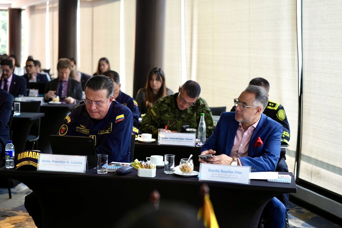 MisionONUCol's tweet photo. #Ahora se desarrolla la Mesa de alto nivel sobre avances en lucha contra el crimen organizado y las economías ilícitas: impactos en la reducción de la violencia, convocada por @UNODCROCOL @MisionONUCol. Participan @mindefensa @FiscaliaCol, instituciones y comunidad internacional. https://t.co/YCRzvKLa5f