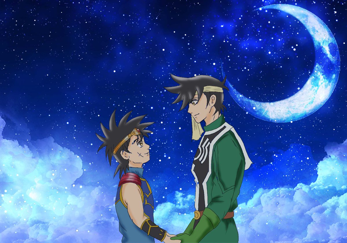 #1023純粋と勇気
過去絵使い回しすみません💦
おめでとうございます！！
この二人ずっと大好き💚💙