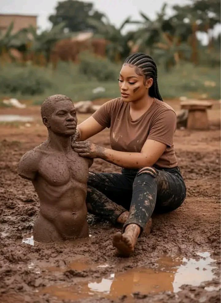 ChiokeOzioma's tweet image. Since y’all are marrying the good men and leaving the rest for us, I’ve decided to mould my own Adam by myself 😂😂
