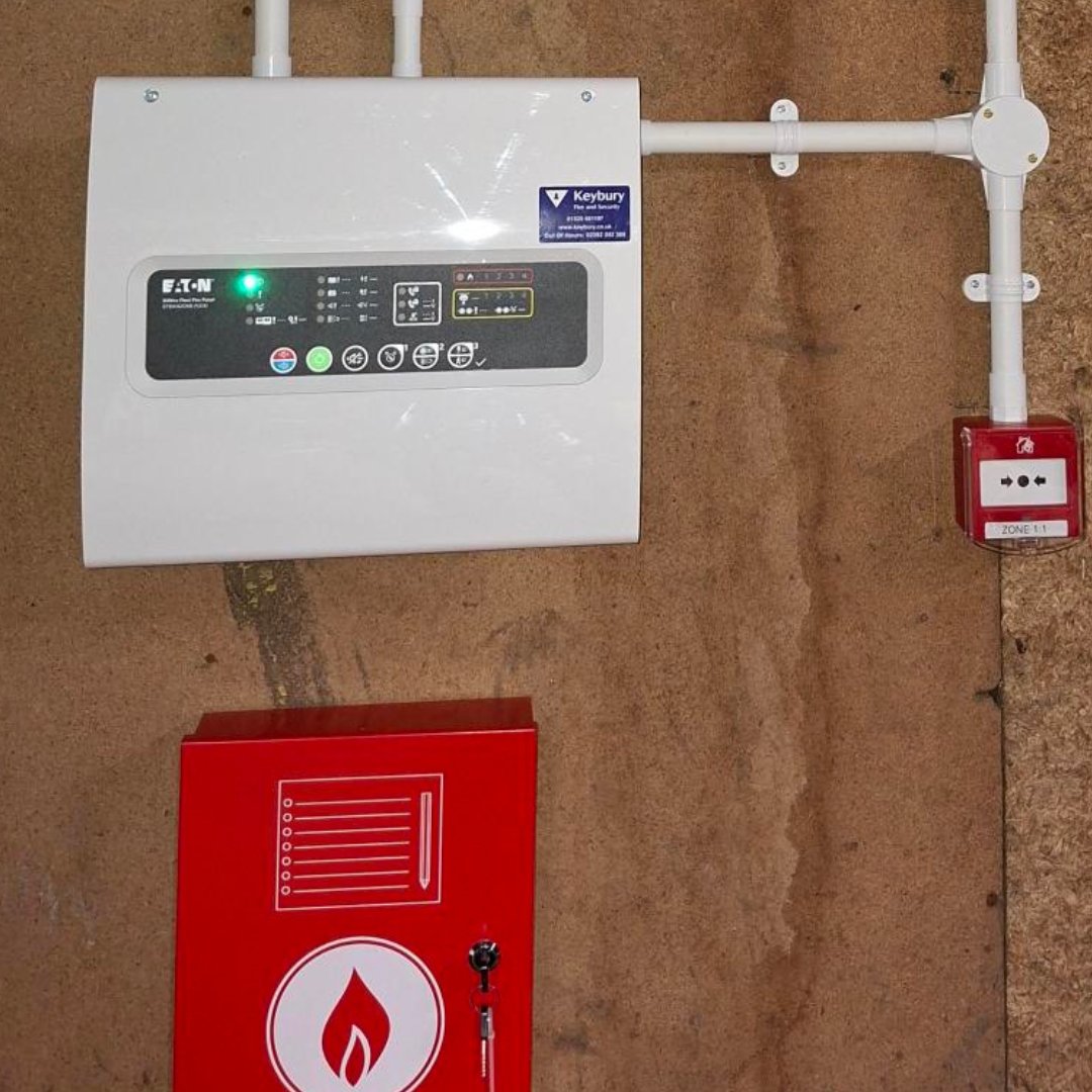 KeyburyFS's tweet image. &quot;Quick pic from a fire alarm system install that&apos;s &apos;work in progress&apos;. It might look almost ready to go here, but not quite. Commissioning comes next, and no fire alarm installation is complete without a fire zone plan.

#CommercialSolutions #B2B #StepByStep #WIP