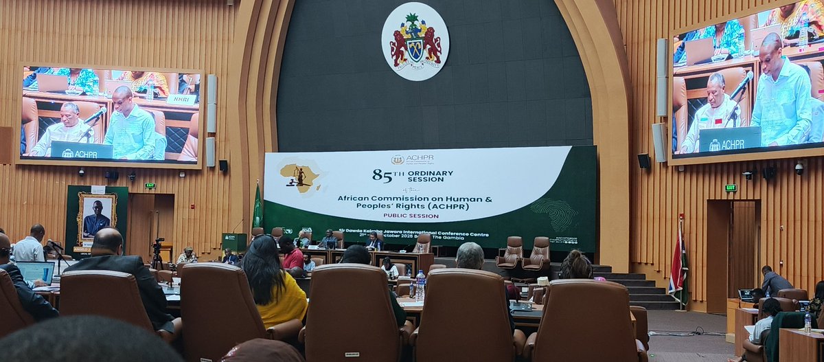 Amnesty International appelle à la protection des droits des civils dans l'Est 🇨🇩 
#ACHPR85OS 
<a href="/ISHRglobal/">ISHR</a>