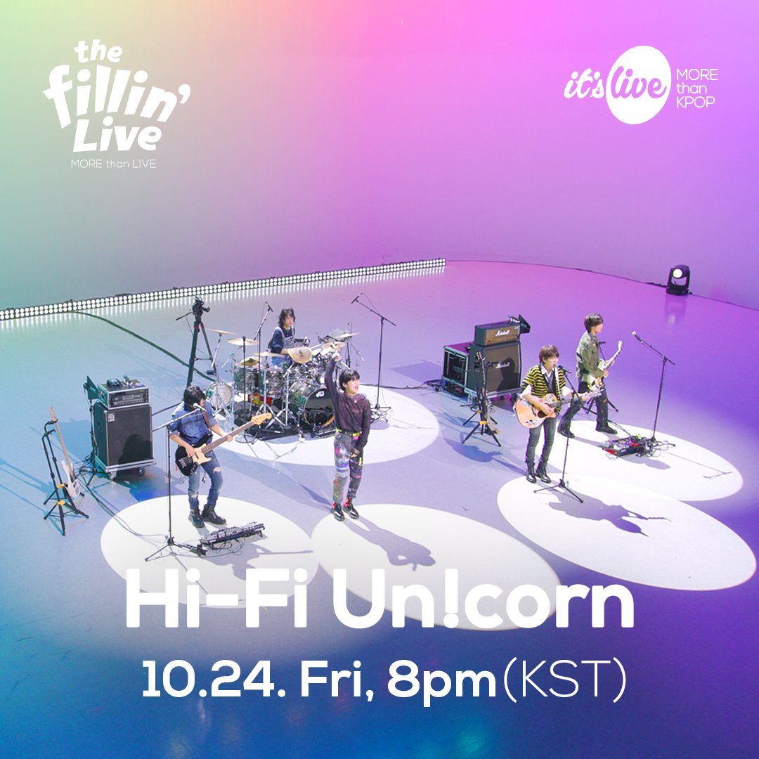 itsLIVEofficial's tweet photo. <COMING UP NEXT>
#HiFiUnicorn (#하이파이유니콘) - the Fillin' Live
@HFU_official

#잇츠라이브 #KPOP #itsLive #theFillinLive #더필린라이브 #더필라 https://t.co/bLk9m2h6MG