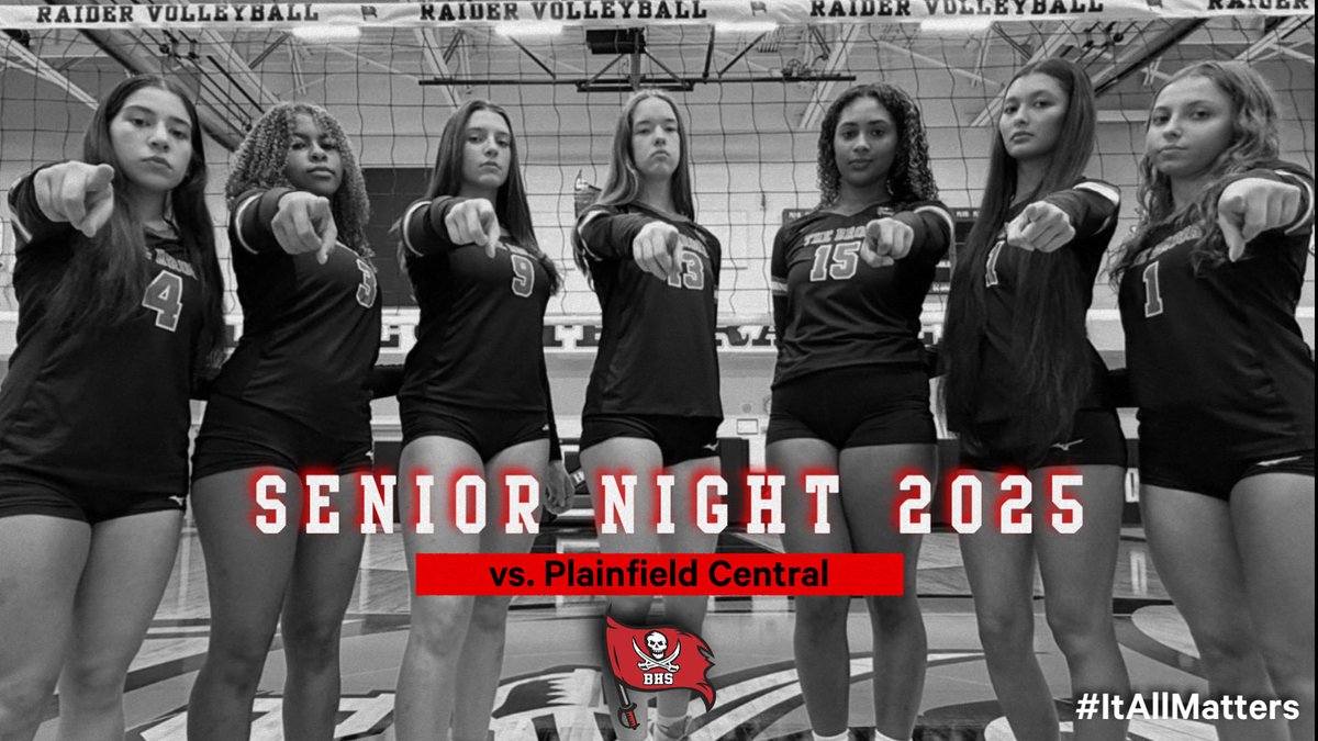 BHSvolleyball_'s tweet photo. Tonight is the night❕ #PackThePlace for Senior Night vs Plainfield Central at The Brook‼️ #ItAllMatters #squad25 #TraditionStartsHere #blackout 🏴‍☠️🏴‍☠️ https://t.co/lOitiDe7Am