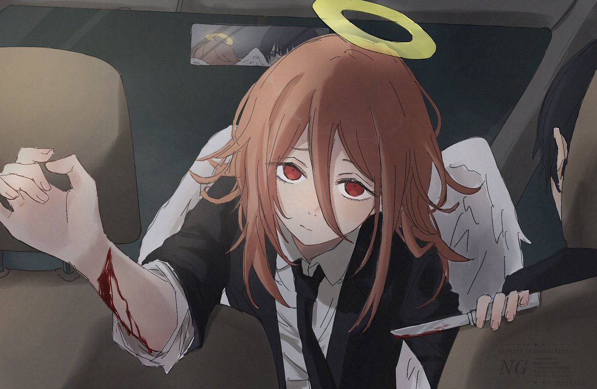 嫌々血を飲ませてくれる天使の悪魔くん