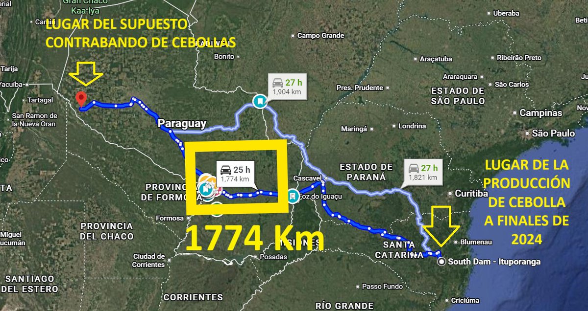 sergioauad1's tweet image. ¿Una bolsa brasileña en el Chaco? ¡Obvio, debe ser contrabando!
Ni importa que el lugar de la etiqueta esté a más de  1.700 km y que una cebolla embolsada en 2024 esté más podrida que este argumento.
¿Siguiente teoría? ¿Contrabando de Alaska si aparece una bolsita de pingüinos?…