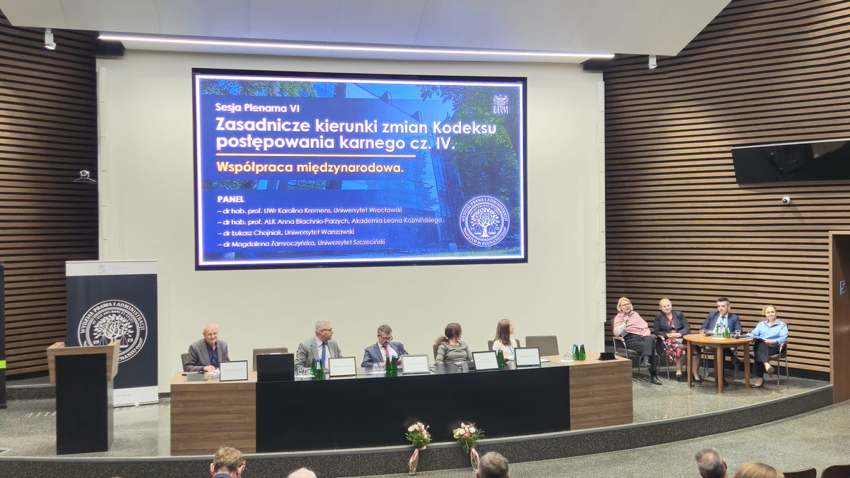 Between October 12 and 13, members of the Digital Justice Center team participated in the Conference of Criminal Procedure Departments and Institutes held at Adam Mickiewicz University in Poznań. See more: digitaljustice.uwr.edu.pl/en/2025/10/22/…