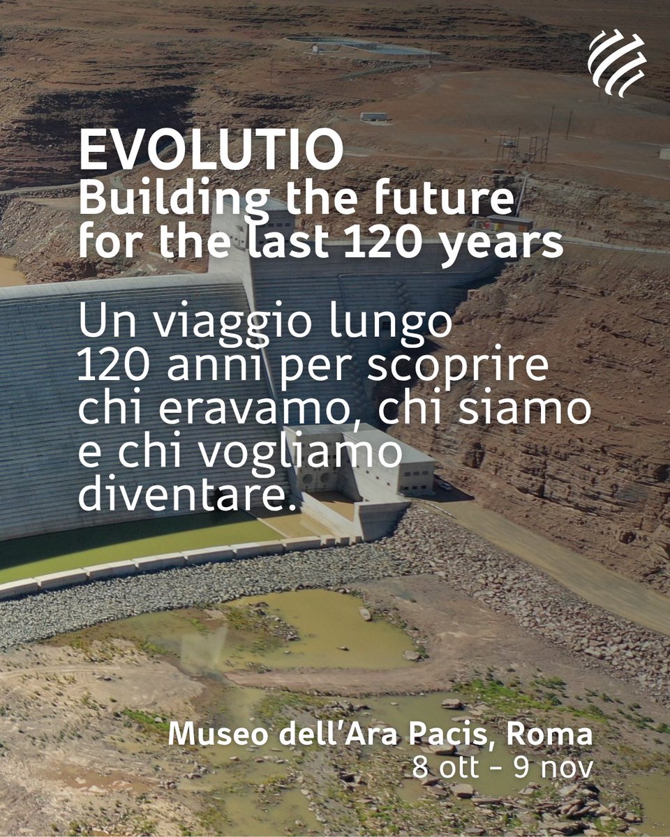 Webuild_Group's tweet image. 🏗️120 anni di strade, ponti, ferrovie, dighe, edifici e metropolitane. Le #infrastrutture che hanno cambiato l&apos;Italia.

È il racconto di EVOLUTIO, la Mostra ideata e promossa da #webuild che ripercorrere il cammino del nostro Paese verso lo sviluppo e il progresso.

Vieni a…