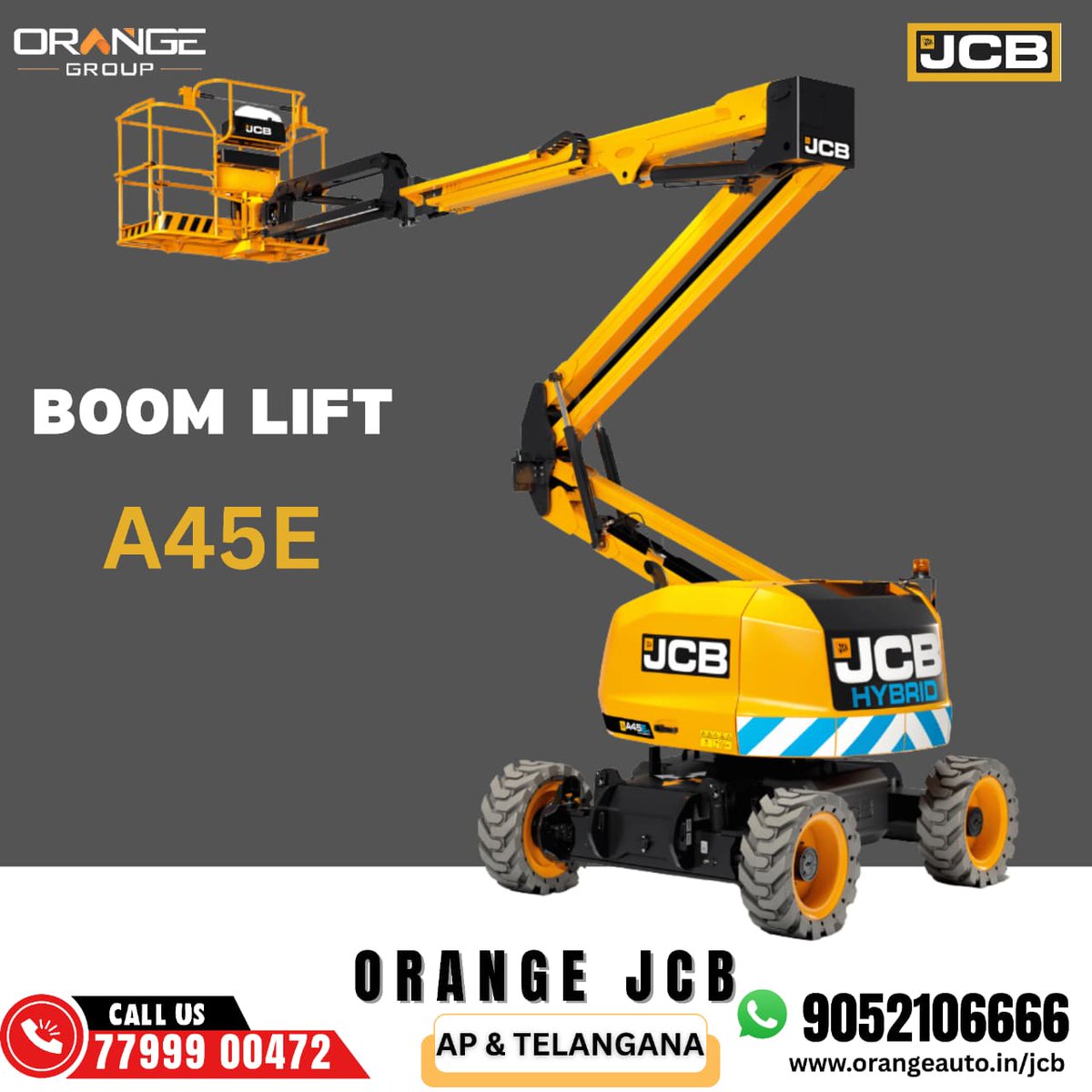 orangegroupofcl's tweet image. 🚀Reach New Heights with the Boom Lift A45!
Available now at Orange JCB  your trusted partner in heavy-duty excellence.

📍Visit our dealership.
👉Visit: orangeauto.in
📲+91 90521 06666

#OrangeJCB #BoomLiftA45 #HeavyDutySolutions #LiftYourGame #AndhraPradesh #Telangana