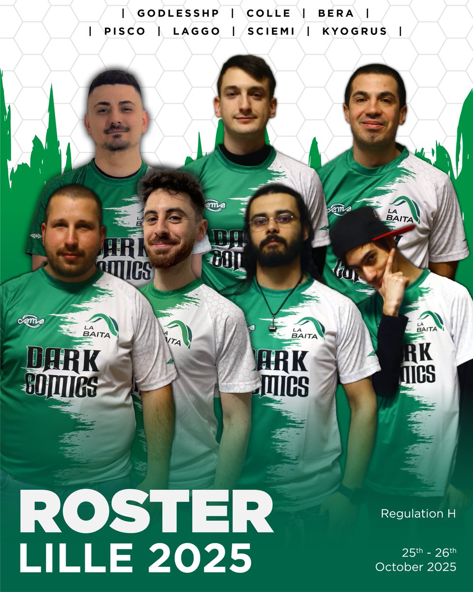 “Vai a Lille questo weekend?”
“Sì, ma niente di serio” Buona fortuna ai nostri ragazzi! 💚🤍🐐 <a href="/Godless_HP/">Daniel Lipari</a> <a href="/Collecorvino_10/">Camaleolle</a> @Nicobera1998 <a href="/PiscoVGC/">Pisco</a> Joseph Di Vincenti <a href="/SciEmi_05/">Emiliano Sciandra</a> <a href="/Kyogrus24/">Kyogrus24</a>