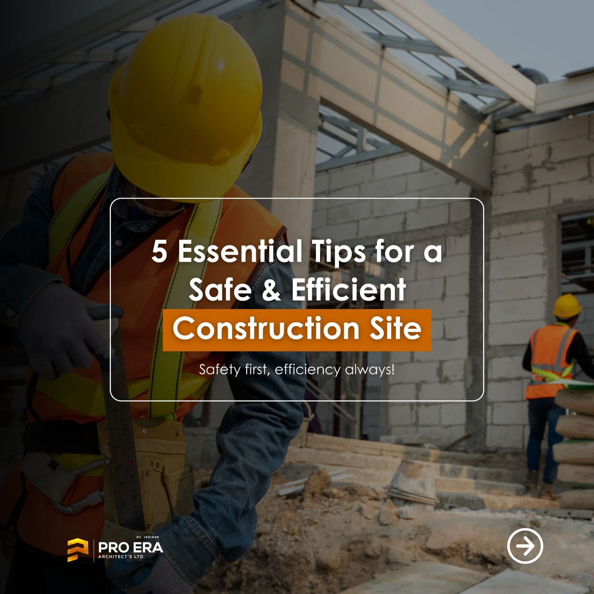 proeraarchitect's tweet image. Strong foundations start with safe hands. 🦺
Here are 5 essential tips we live by on every site.
#ProEraProjects #ConstructionSafety #BuildSmart #EngineeringExcellence
