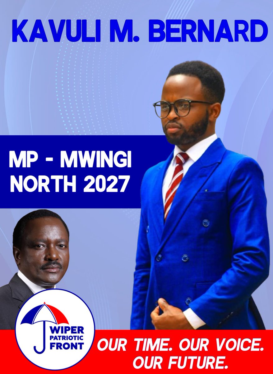AFTER introspection and MANY nights of reflection, I’ve settled on a COURSE — I’m stepping FORWARD to vie for the Mwingi North Parliamentary seat in 2027. 

I’m fueled by HOPE, purpose and the UNWAVERING belief that real change begins with COURAGE. It’s time to serve, to LEAD and